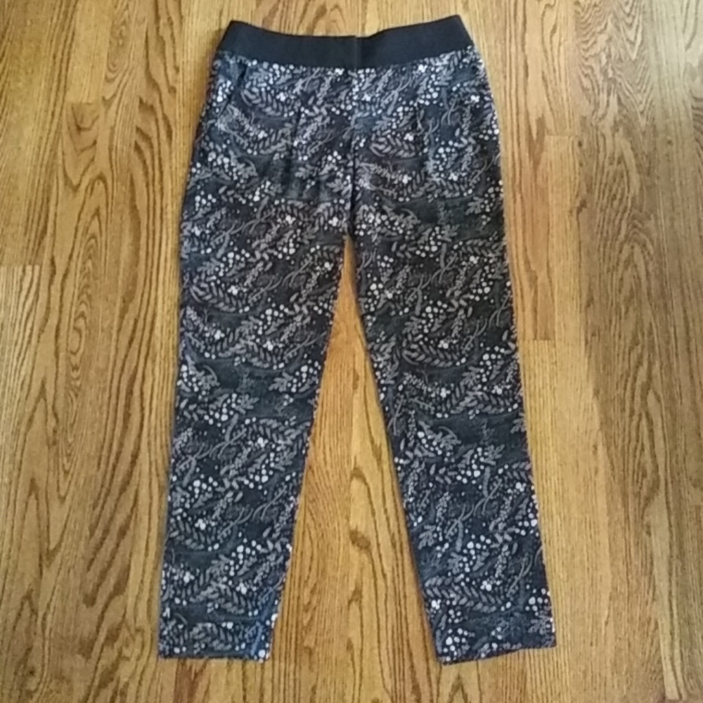 Ann Taylor Loft Career Pants with Botanical Print